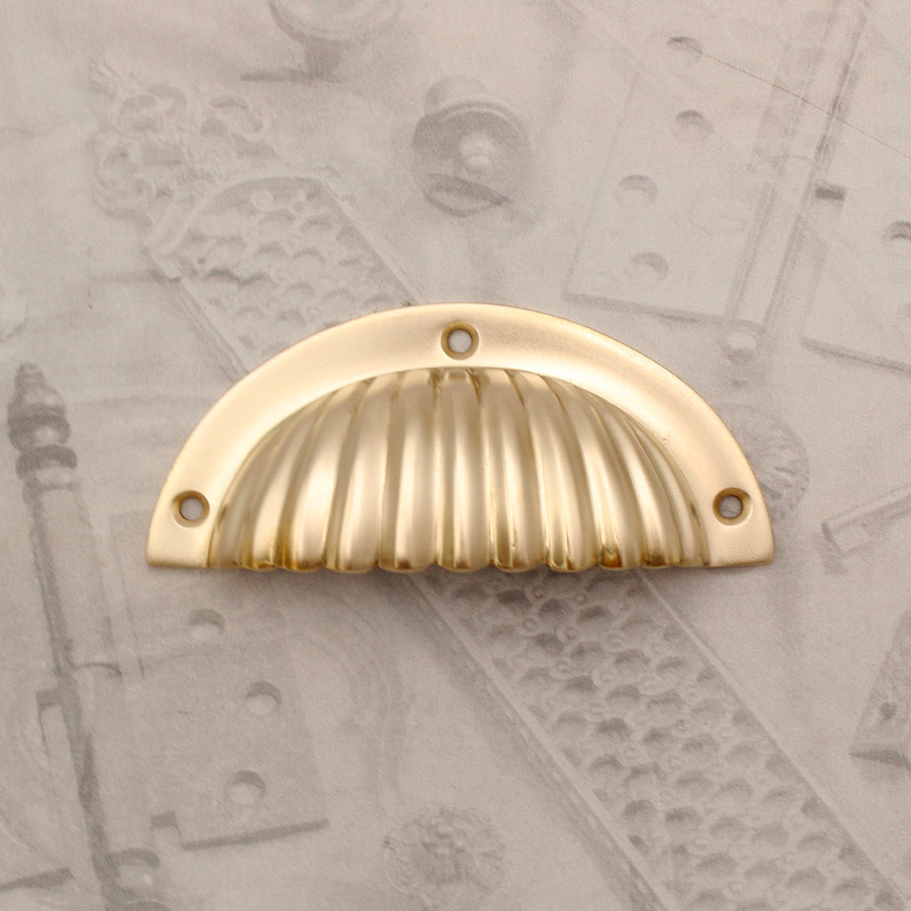 Brass bin pull