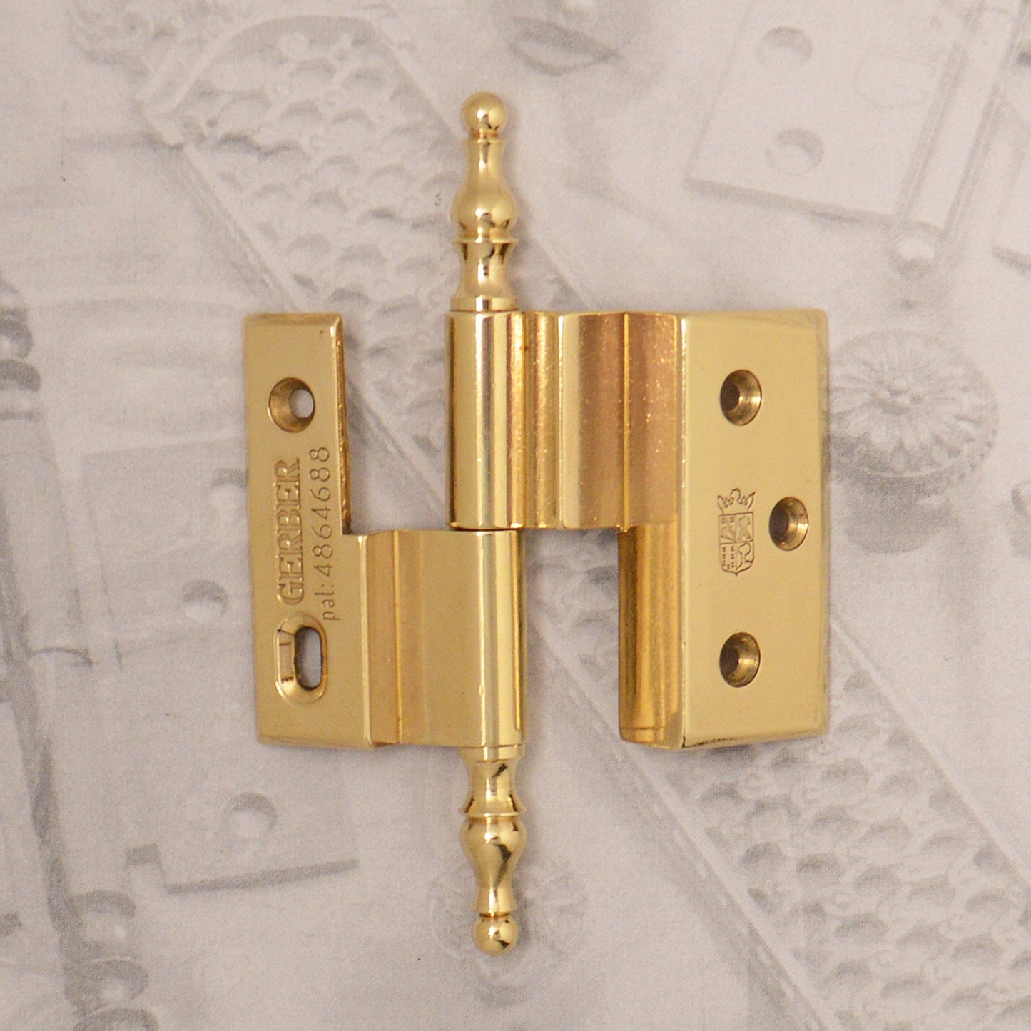 Decorative hardware hinge finials
