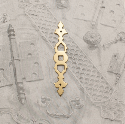 08.9876.133 BRASS SQ HOLE ESCUTCHEON