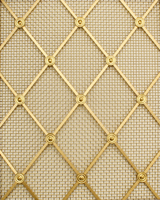 2-1/8" DIAMOND GRILLE ALL JOINT PLAIN ROSETTE COURSE MESH